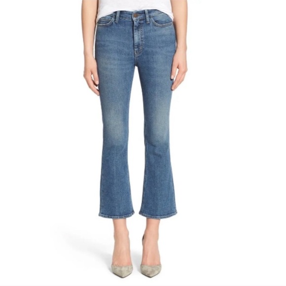 M.i.h. Marty Jeans Cropped Flare in White 27 - Picture 2 of 14